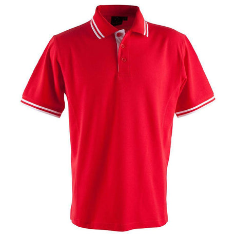 PS65 Grace Polo Men's Polos Winning Spirit Small Red / White 