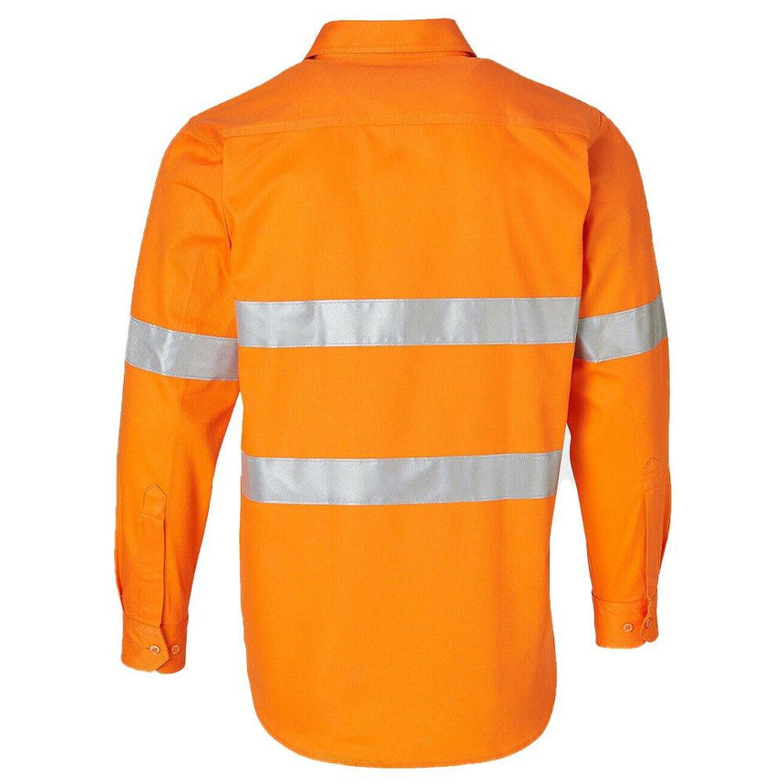 Unisex Cotton Drill Safety Shirt Long Sleeve Shirts Winning Spirit   