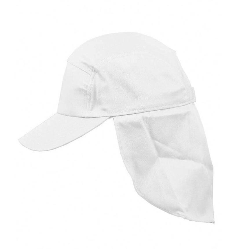 Kids Poly Cotton Legionnaire Hats Winning Spirit White  