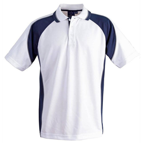 PS49K Mascot Polo Kids Polos Winning Spirit White.Navy 06K 