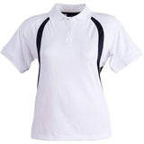 PS52 Olympian Polo Ladies' Polos Winning Spirit White.Navy 8 