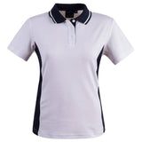 PS74 Teammate Polo Ladies Polos Winning Spirit White.Navy 8 