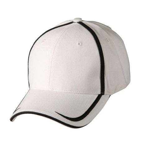 CH65 Contrast Trim Cap Hats Winning Spirit White.Navy  