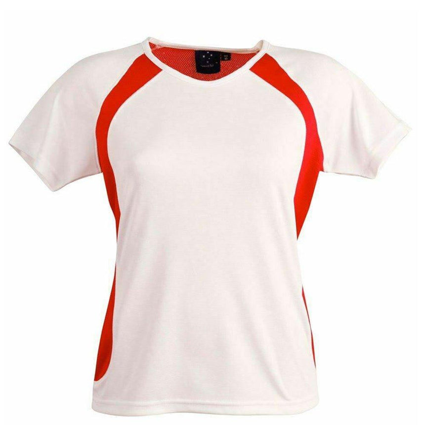 Sprint Tee Shirt Ladies T Shirts Winning Spirit White.Red 6 