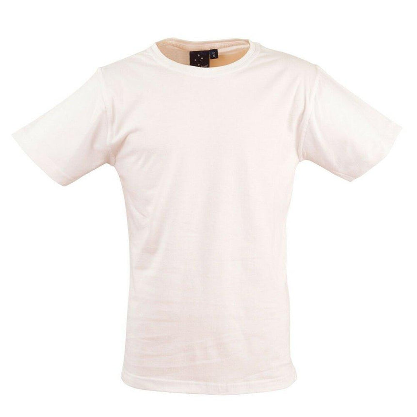 Budget Unisex Tee Shirt T Shirts Winning Spirit White XS 