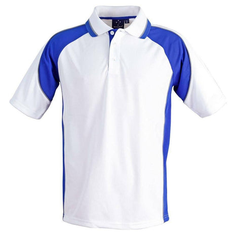 PS49 Mascot Polo Men's Polos Winning Spirit WhiteRoyal XS 