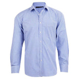 M7320L Men’s Multi Tone Check Long Sleeve Shirt Shirts Winning Spirit Skyblue XS