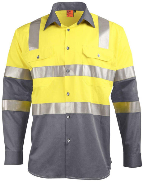 Biomotion Day/Night Safety Shirt Long Sleeve Shirts Winning Spirit Yellow.Charcoal XXS 